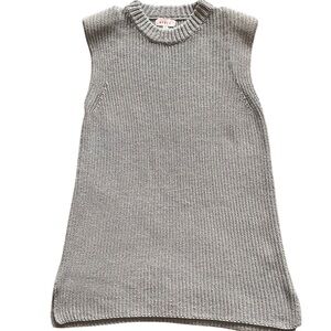 Mable Light Blue Mock Neck‎ Knit Sleeveless Shoulder Padded Dress Size Small